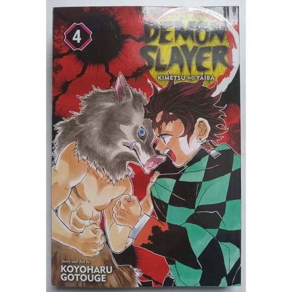 Demon Slayer: Kimetsu no Yaiba Vol. 4 Manga Comic Book by Koyoharu Gotouge (VG+) - Picture 1 of 3